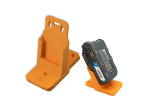 TripleD Tools PowerSlide Quickdraw Lite for Ridgid Power Tool 3D Printed Battery Mount 60 Angled Access, Compact Secure Durable, Made in USA