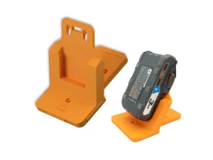 TripleD Tools PowerSlide Quickdraw Pro for Ridgid Power Tools Angled 3D Printed Battery Mount, Fast Access, Durable, Ergonomic & Made in USA