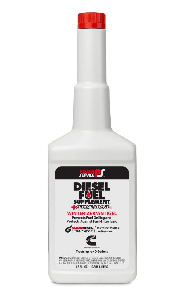 DieselDock V2 Diesel Additive Holder – Compatible with Power Service Diesel Fuel Supplement & Diesel Kleen 12FL OZ – 3D Printed – Made in USA