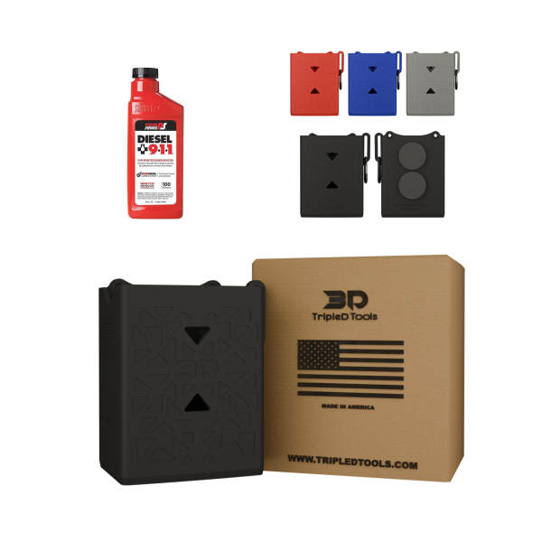 DieselDock V2 Diesel Additive Holder – Compatible with Power Service Diesel 911 32FL OZ – 3D Printed – Made in USA