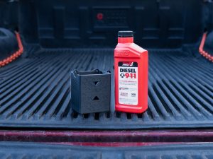 DieselDock V2 Diesel Additive Holder – Compatible with Power Service Diesel 911 32FL OZ – 3D Printed – Made in USA