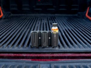DieselDock V2 Bottle Holder for Hot Shot EDT 4 oz – Secure, Spill-Proof Mount with Magnets or Screw-In – Rugged 3D Printed Organizer – Made in USA