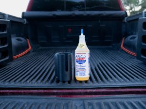 DieselDock V2 Diesel Additive Holder – Compatible with Lucas Injector Cleaner 1QT (32 fl oz) – 3D Printed Mount – Made in USA