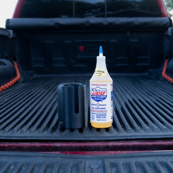DieselDock V2 Diesel Additive Holder – Compatible with Lucas Injector Cleaner 1QT (32 fl oz) – 3D Printed Mount – Made in USA