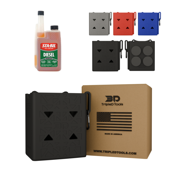 DieselDock V2 Diesel Additive Holder – Compatible with Sta-Bil Fuel Stabilizer Diesel 32 FL OZ – 3D Printed Mount – Made in USA