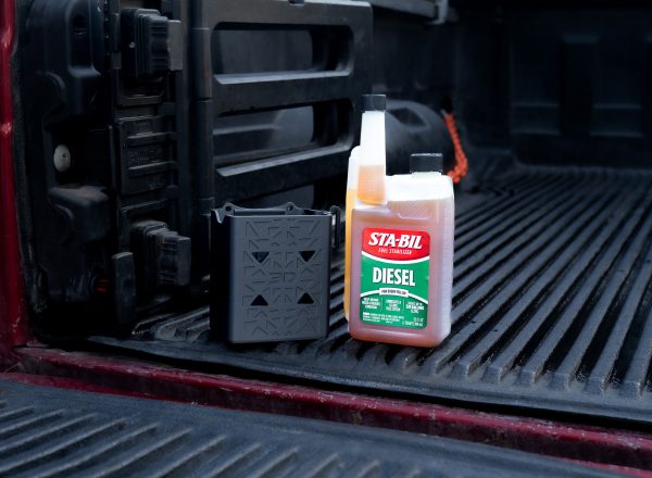 DieselDock V2 Diesel Additive Holder – Compatible with Sta-Bil Fuel Stabilizer Diesel 32 FL OZ – 3D Printed Mount – Made in USA