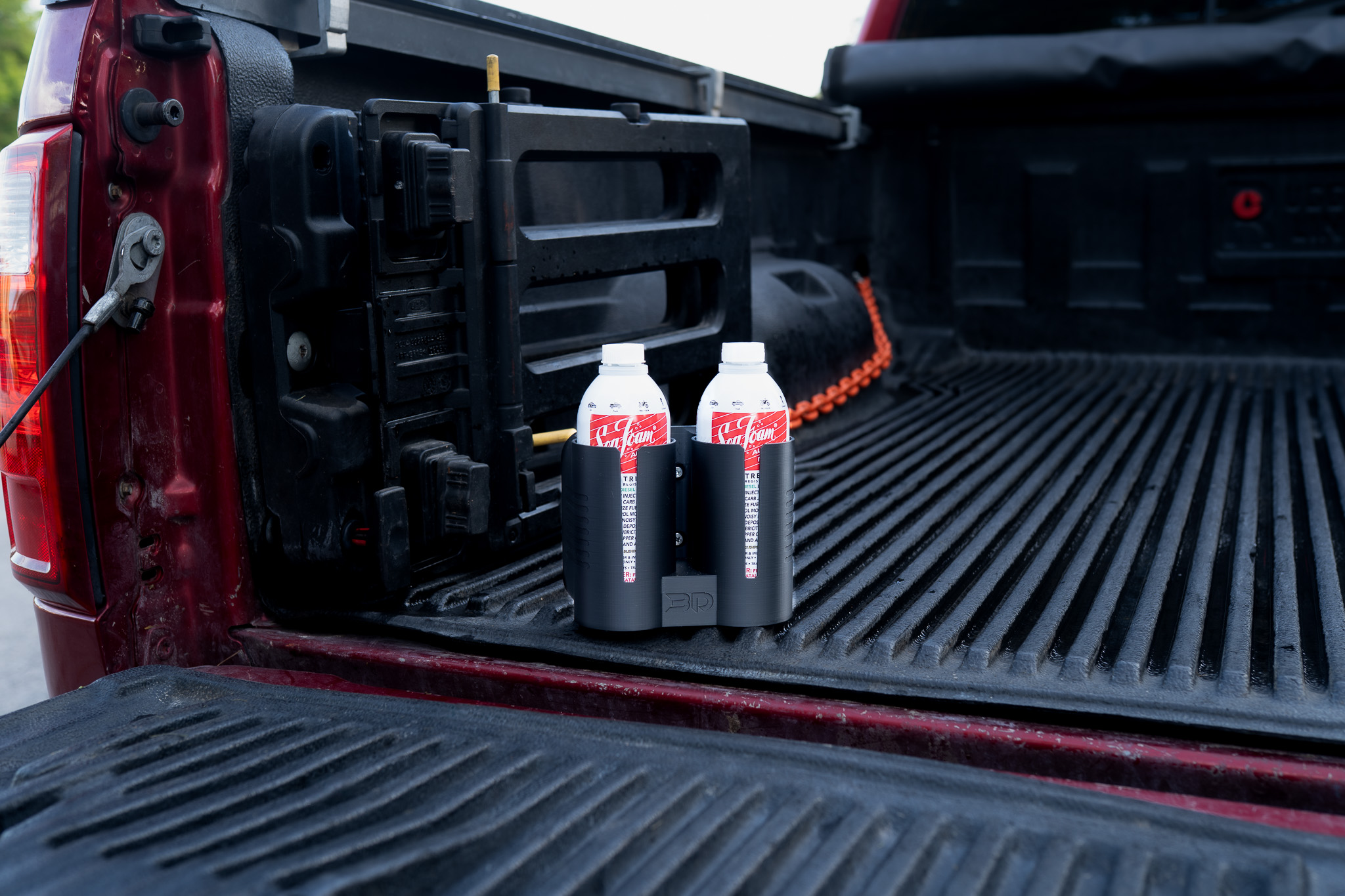 DieselDock V2 Additive Holder – Compatible with Sea Foam Motor Treatment 16 FL OZ – 3D Printed Diesel Bottle Mount – Made in USA