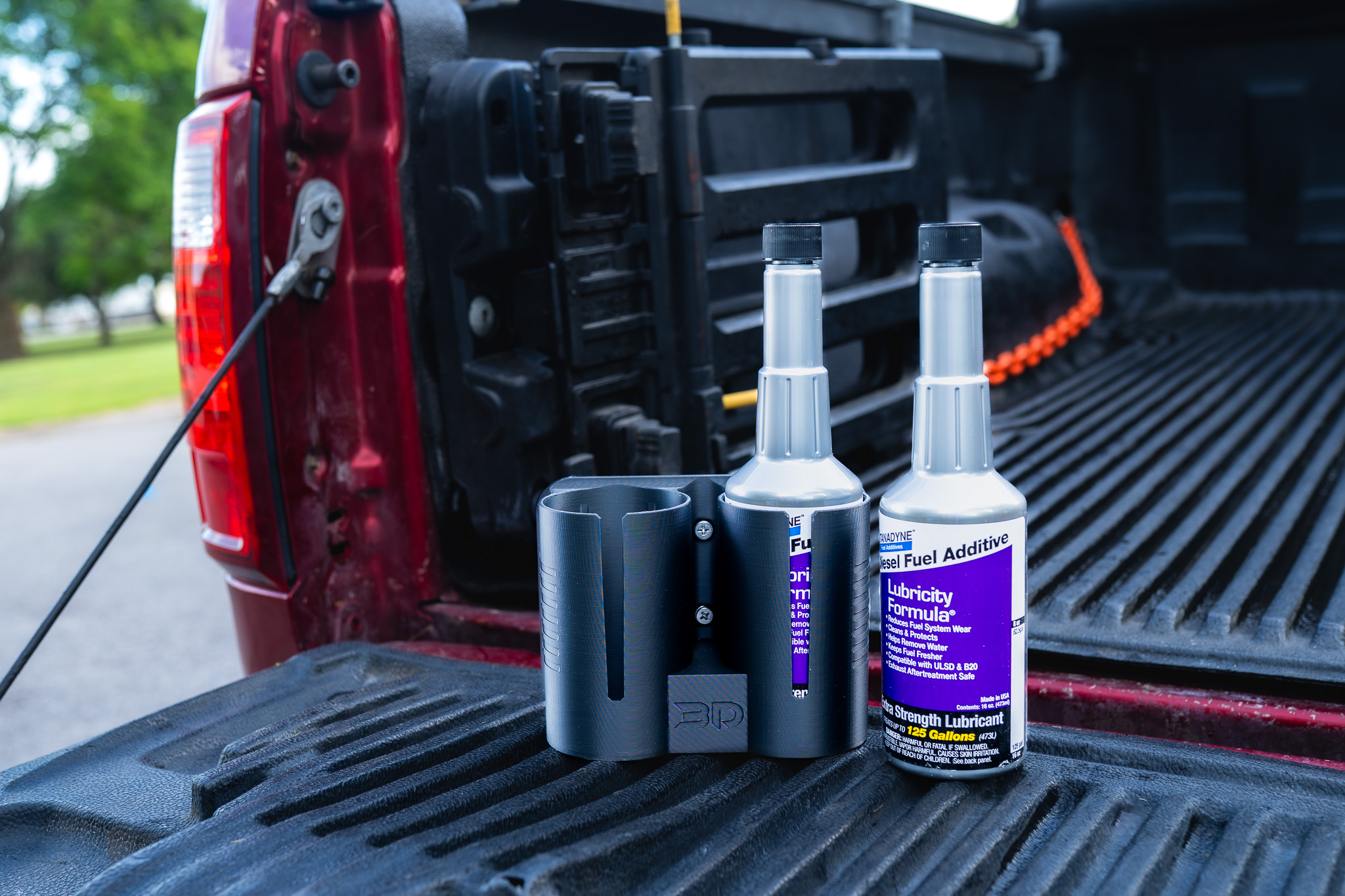 DieselDock V2 Diesel Additive Holder – Compatible with Stanadyne Diesel Fuel Additive 16 OZ – 3D Printed – Made in USA