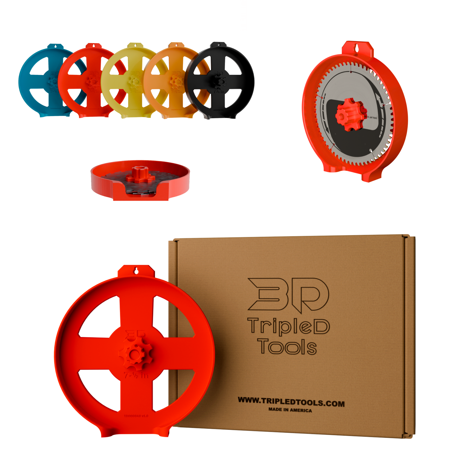 Saw Blade Holder – Protect and Organize Circular 10in Saw Blades – 3D Printed