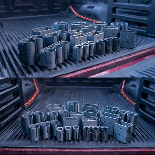 Oil Dock Magnetic Oil Bottle Holder for 4 and 5 Qt Automotive Oil – Leak & Spill Control for Truck Beds – Fits Popular Brands – 3D Printed